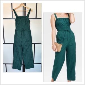 Universal Thread Jumpsuit Romper overalls style green. Cotton boho.Small. NWT